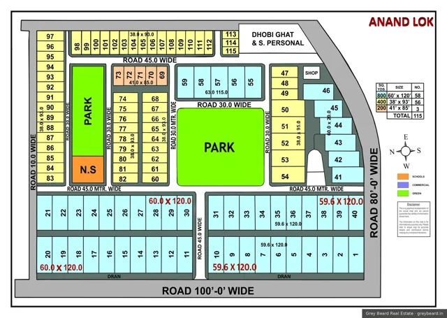 Plan of Anand Lok, South Delhi