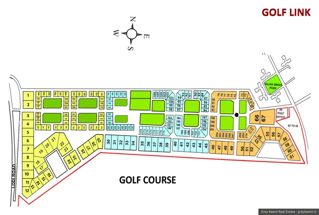 Plan of Golf Links, South Delhi