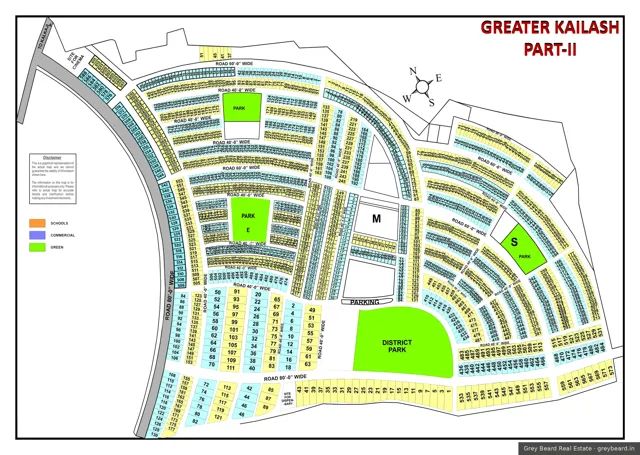 Plan of Greater Kailash 2, South Delhi