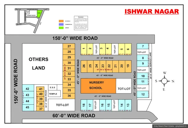 Plan of Ishwar Nagar, South Delhi