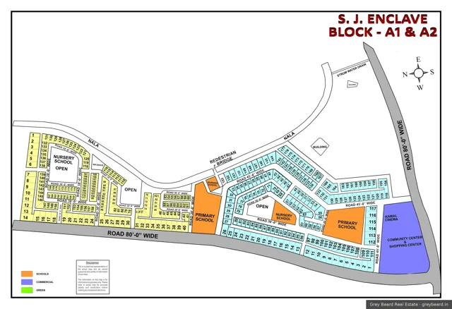 Plan of Safdarjung Enclave, South Delhi