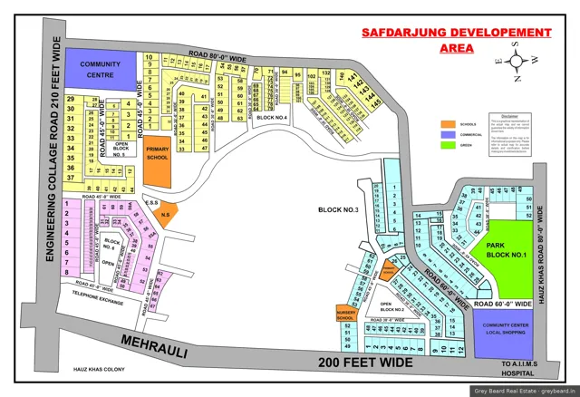 Plan of SDA, South Delhi