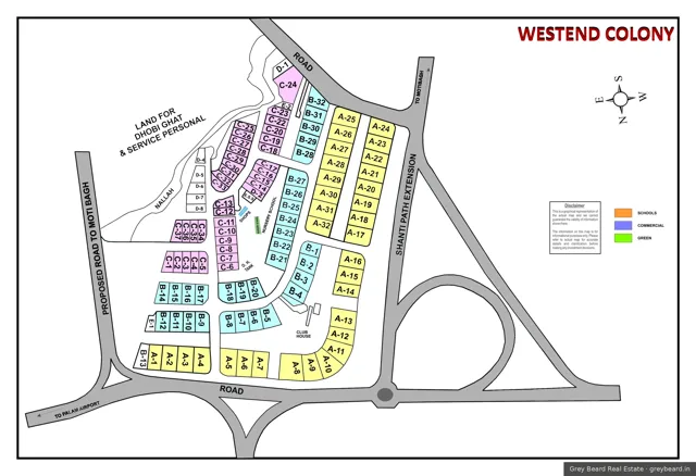 Plan of Westend, South Delhi