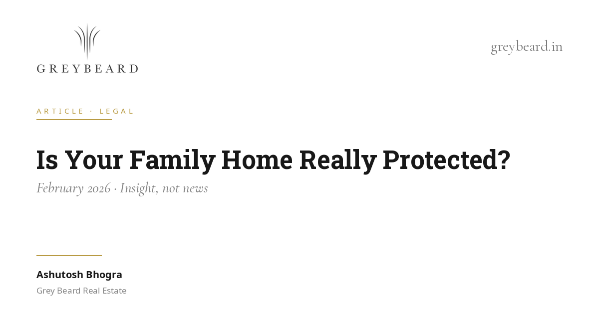 Is your family home really protected? article cover