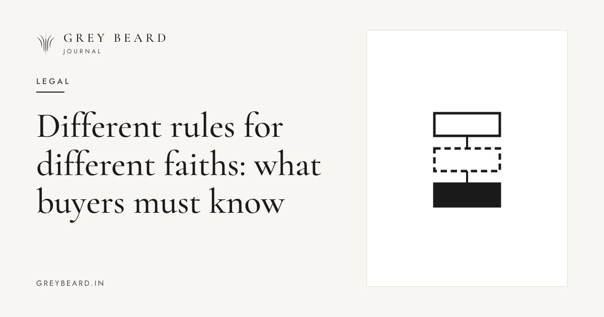 Different rules for different faiths: what buyers must know article cover