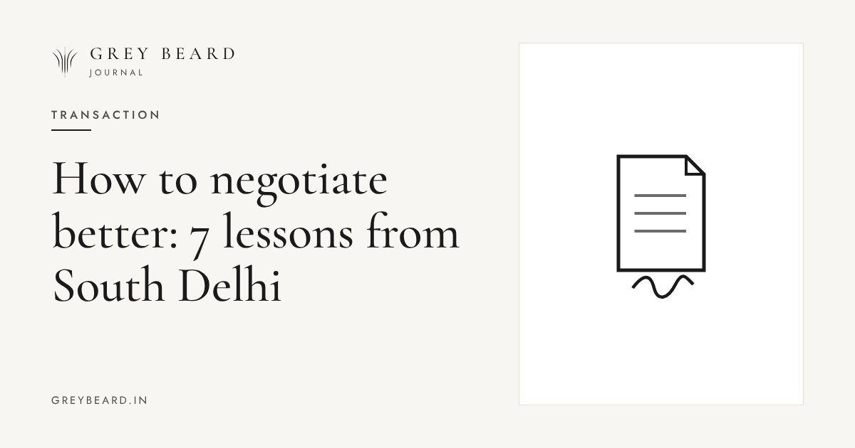 How to negotiate better: 7 lessons from South Delhi article cover