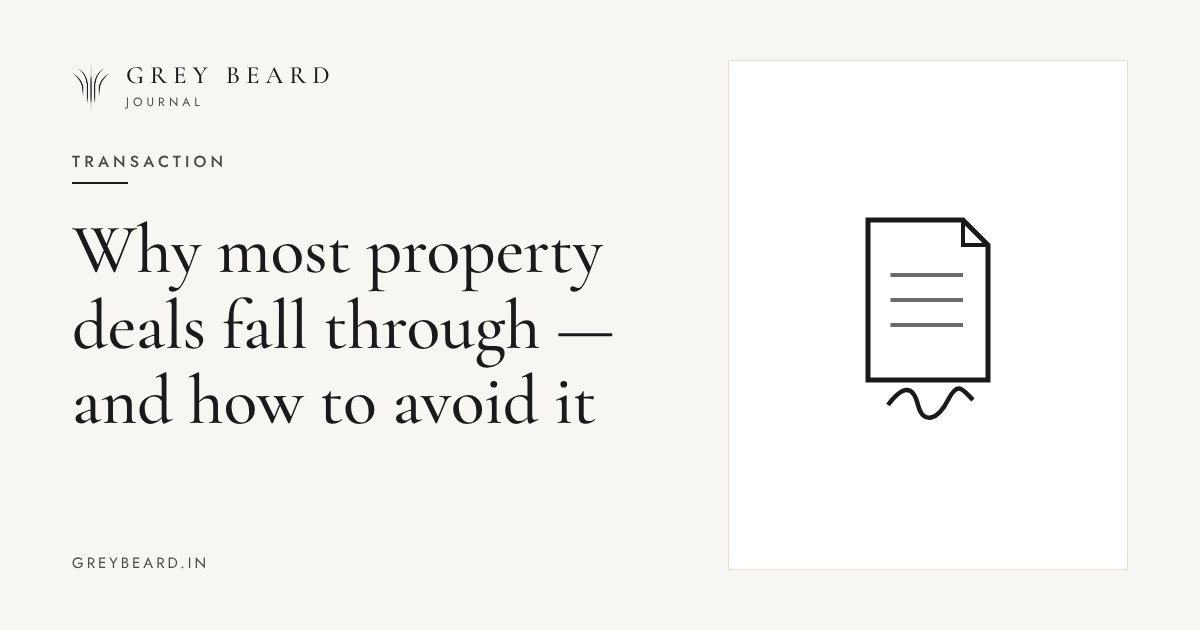 Why most property deals fall through — and how to avoid it article cover