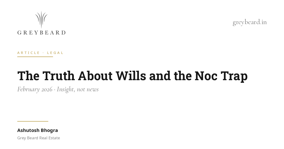 The truth about wills and the NOC trap article cover